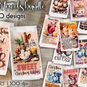 Christmas Kitchen Towels Bundle