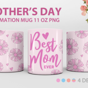 Sublimation Mug Wrap for Mother's Day